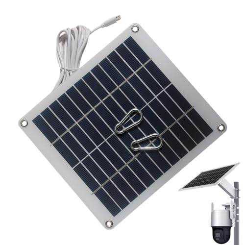 Panneau solaire de sécurité 50W 12V avec sortie Type-C haute efficacité