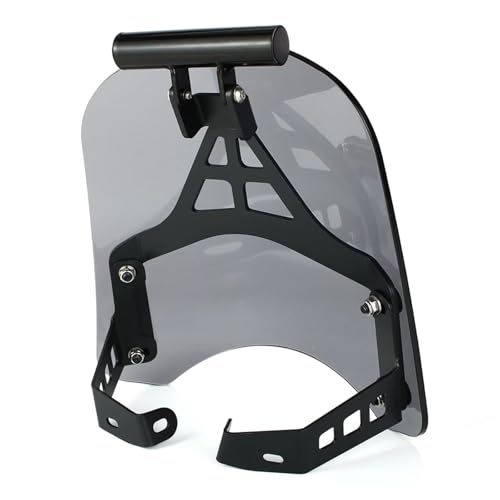 JLJLJ Soporte de montaje pantalla viento apto for H//u//s//q//v//a//r//n//a V//i//t//p//i//l//e//n 401 S//v//a//r//t//p//i//l//e//n 2017 2023 Protector parabrisas motocicleta(Style 2 Type 5 Grey)