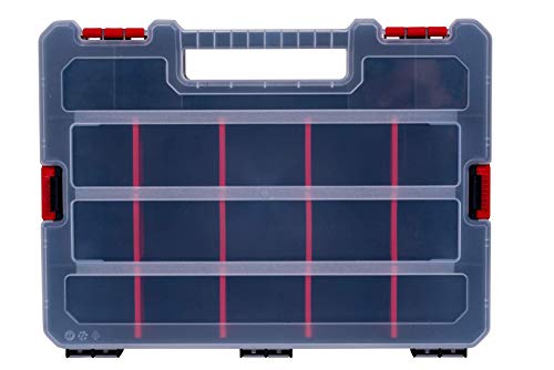Toolbox Organizer - Tool Organizer Nail Organizers - Parts Case Storage Box - Screw Nuts And Bolt Electronic Component Storage Bin - Compartment Hardware Tool Box With Dividers (2 Piece Set) #TOP4