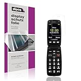 dipos I 4x Schutzfolie klar passend für Doro Primo 406 Folie Bildschirmschutzfolie, Ultra-Dünn, Hülle-Friendly, Fingerprint-Kompatibel