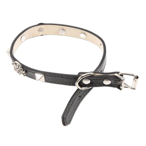 KOMBIUDA Collar para Mascota Estilo Punk con Ajustable para Perros Pequeños y Gatos Accesorio Decorativo para Fiestas de Halloween y Ocasiones Especiales
