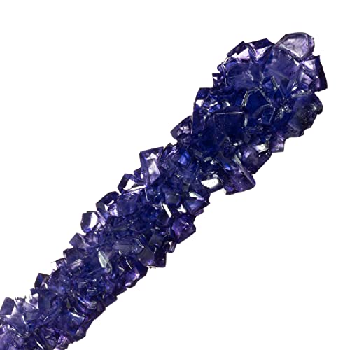 Purple Rock Candy Crystal Sticks - Grape Flavored - 24 Indiv. Wrapped #TOP4