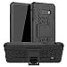 Produktbild LiuShan Kompatibel mit LG G8X ThinQ Hülle, Dual Layer Hybrid Handyhülle Drop Resistance Handys Schutz Hülle mit Ständer für LG G8X ThinQ/LG V50S ThinQ 5G 2019 Smartphone,Schwarz