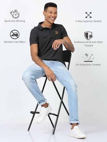 Image of STELLERS Men's Premium Polo T-Shirt's |Feather Touch Feel |Regular Fit| Odour Resistant| Anti-Static| Wrinkle Free | Quick Dry | Stretchable | Lightweight | Sweat-Proof