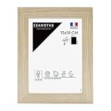 Cadre Photo Bois 13x18 cm – Cadre en Bois Naturel - Cadre pour Photo 13x18 cm Convient au A6 et Carte Postale - Fabriqué en France – Cadre Photo Boréale Bois Clair 13x18 cm