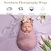 7 Pcs Baby Photoshoot Props Wrap Kit 3 Pieces Newborn Photography Props 4 Pieces Baby Flower Headband Photo Supplies