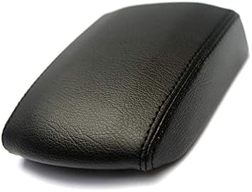 Fits 2001-2005 Toyota RAV4 Synthetic Black Leather Center Console Lid Armrest Cover Cover Skin Only