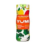 YUMI Rice-Free Baby Puffs - No Sugar Added, Gluten-Free, Non-GMO Organic Baby Snacks Puffs, School Safe for Daycare and Lunchboxes - Alternative to Baby Teething Snacks, Apple & Broccoli (6ct.)