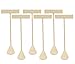 6-Pack 5.75" Tall - Beige Linen Earring T Stand Display T Shape Showroom and Tradeshow
