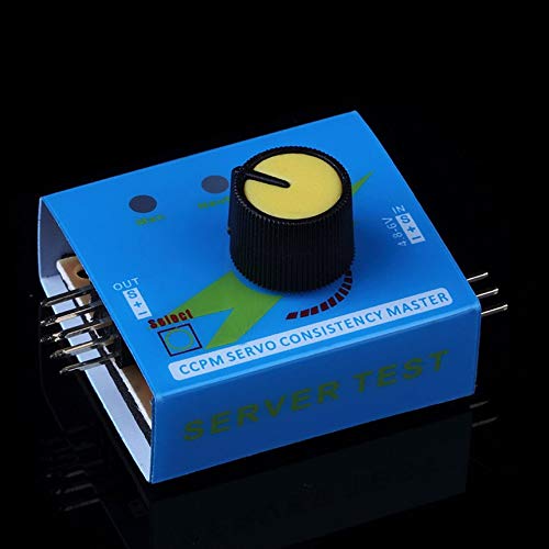 Preisvergleich Produktbild FinukGo Profrssional Multi Servo Tester 3CH ECS Konsistenz Geschwindigkeitsregler Leistungskanäle CCPM Meter Master Checker - Blau