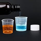 10 PCS 30ml Plastic Liquid Measuring Cups, Graduated Reusable Small Plastic Medicine Cups, 1 OZ (30ml) Clear Kitchen Small Measuring Cup Transparent Labs Measure Tool - Image 6