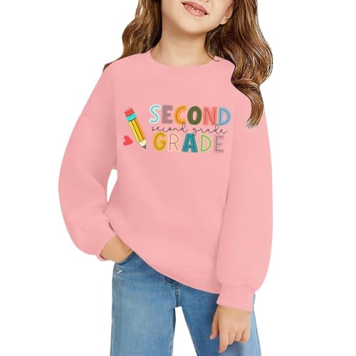 2025 Teen First Day of Kindergarten Shirt Boys Girls Cute Pencil Heart Print Back to School Shirts Toddler Kid School Clothes