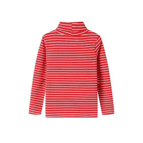 Image of Mud Kingdom Little Girls Long Sleeve Tee Shirts Soft Turtleneck Layering Pullover Slim Stretchy Tops
