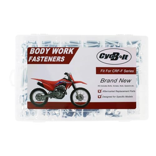 Image of 330PCS Body Work Bolt Kit Fit for CRF250F CRF110F CRF230F CRF80F CRF125F CRF50F CRF100F CRF70F CRF150F Motorcycle Body Engine Fender Fasteners Bolts Set