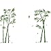 GUODUN Autocollants Muraux en Bambou Vert, Autocollants Muraux en Bambou Vert Stickers PVC pour La Décoration de La Maison