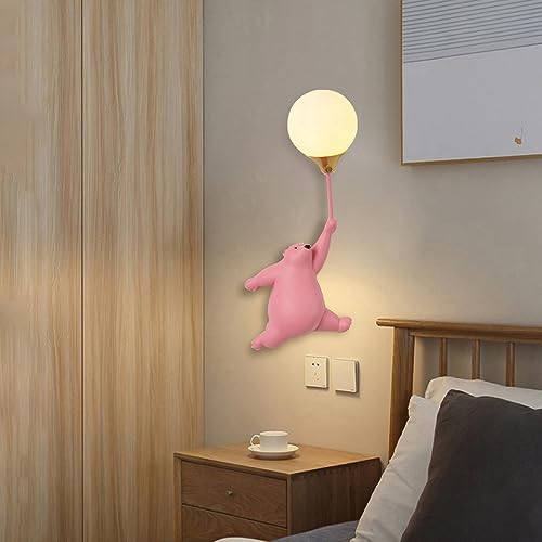 Applique murale dessin animé ours ballon veilleuse 3D G9 chambre