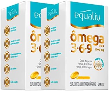 Kit 2 Ômega 3 Mix 3-6-9 1000mg Equaliv 60 cápsulas