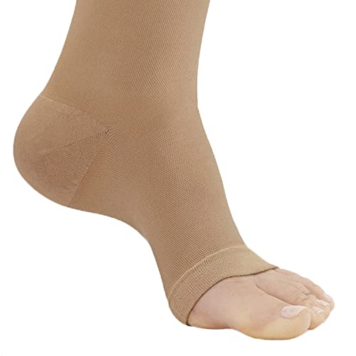 Ames Walker Aw Style 307 Medical 30-40Mmhg Extra Firm Compression Open Toe Pantyhose Beige Large #TOP1