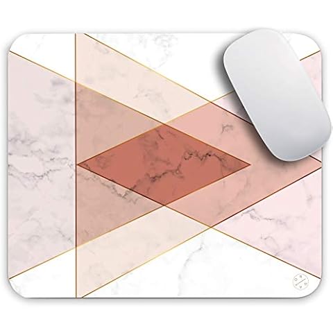 Oriday Gaming Mouse Pad Inspirational Quote Mouse Pad Motivational Quotes for Work (Triangle on Marble) Cover
