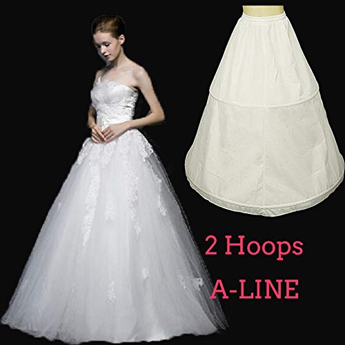 TONMOON A line Crinoline Wedding Dress Underskirt Petticoat Ivory 3