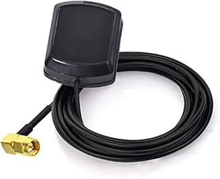 Superbat Waterproof Active External GPS Nav Antenna with SMA Connector for Car DVD GPS Navigation Head Unit Stereos Head Unit Radio Stereo DVR etc.