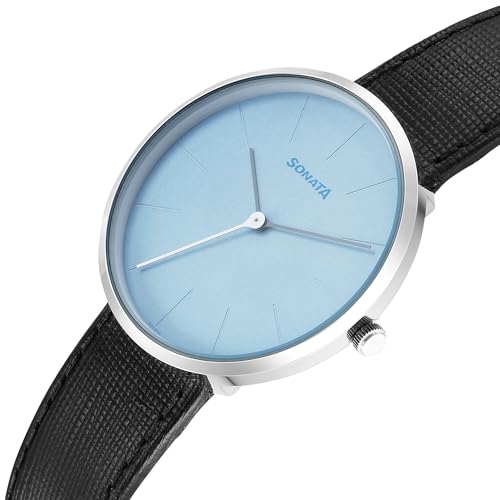 Image of Sonata Ascent Quartz Analog Blue Dial Watch for Men