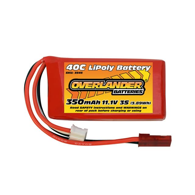Overlander 350mAh 11.1v 3S 40C LiPo Battery with JST Connector