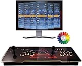 Arcade Games Konsole 3D Pandoras Box mit eingebautem 8.000 Spielen, Retro-Gaming, 2 Spieler, Arcade-Joystick-Unterstützung für PC/Laptop/TV-Krieg, Farbe: Dreieck