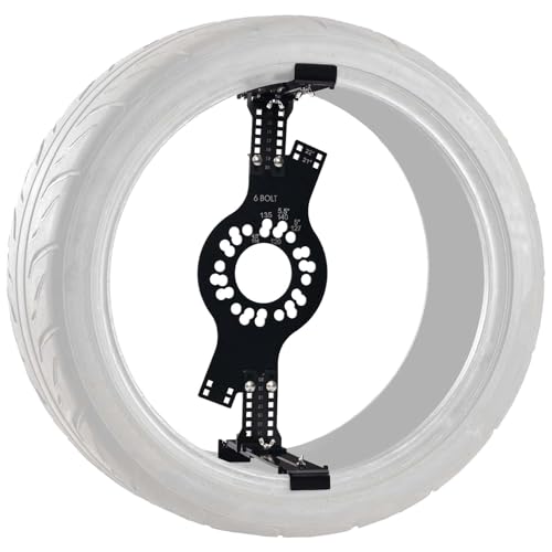 Image of Wheel Fitment Tool 6-Lug, Offset & Backspacing Measuring Tool for 14-22 inch Wheels, 7-17 inch Wide, Universal Rim & Tire Fitment Simulator