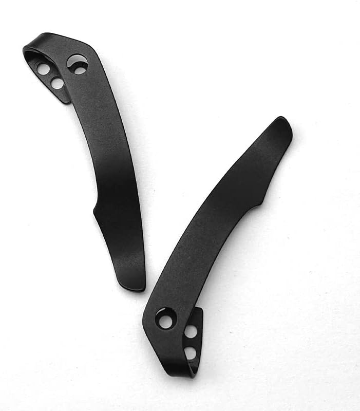 ボイジャー 29TLCC に適合するチタン合金ポケットクリップ交換部品 2個、ネジ 6個付き