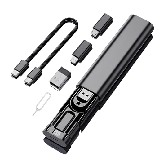 Xsusmdom USB C Adapter Cable Kit, Multi Charging Cable Case Convertor USB C to iOS Device/Type...