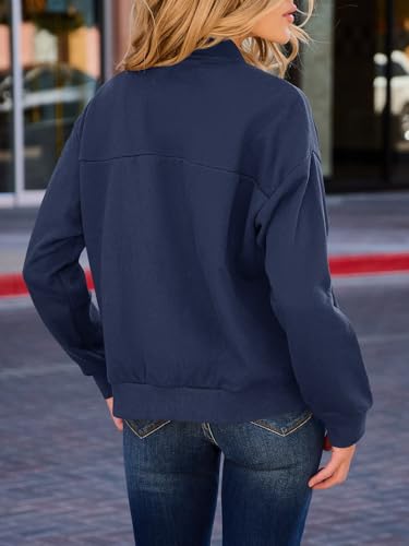 GeGekoko Womens Zip Up Sweatshirts Jackets Long Sleeve Casual Loose Outwear with Pockets - Image 5