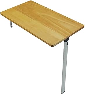 Scrivania Pieghevole con Ripiani portaoggetti, postazione di Lavoro a Parete/Tavolo a ribalta/scrivania per Computer Portatile autoportante/tavolino da Ufficio in Legno/per Ufficio/Lavanderia