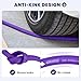 Kohree 25FT RV Water Hose with Storage Bag, 5/8'' Premium Drinking Water Hose, Leak-free, No Odor, Anti-Kink and Flexible Garden Hose for RV, Camper, Truck, Car - Purple