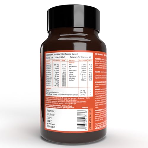 HealthKart hk vitals Multivitamin (60 Tablets) | For Men and Women | With Zinc, Vitamin C, Vitamin D3, Multiminerals & Ginseng Extract - Image 3