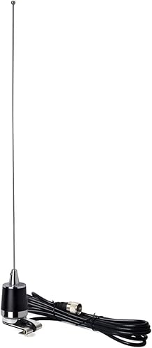 Miniatura 8 de HYS Antena móvil de banda dual 6.6 ft27.6 in VHFUHF Antenas de radio de jamón con 13 piesaproximadamente 13.1 ft Cable coaxial RG-58 Base NMO a