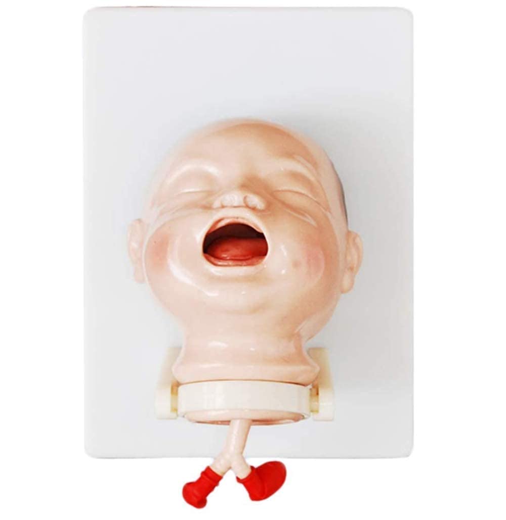LIBAI Intubation Manikin, Newborn Infant Intubation Training Model, Tracheal Intubation Training Simulator Model for Oral Nasal Intubation Training