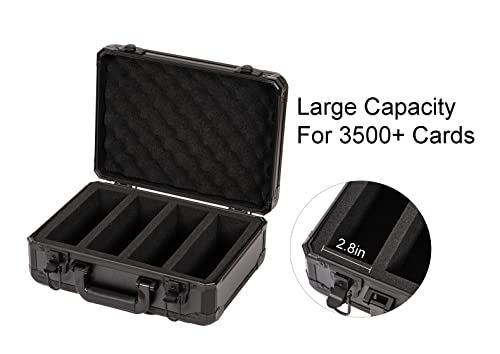 Metal Card Case Holder Deck Box Organizer Trading Card Storage Box Comlatible With C.a.h,Pm,Uno,Mtg,Dominion,Yugioh,Baseball Card,Sport Cards(Case Only) #TOP4