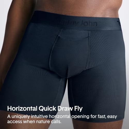Image of Tommy John Men's Trunk 4 inch Underwear, Second Skin Boxers with Supportive Contour Pouch, Soft, Breathable Stretch Fabric Boxers