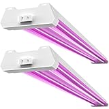 Sunco 4FT LED Grow Light for Indoor Plants 40W, Full Spectrum, Hanging Suspended Fixture, Linkable, Plug in, Greenhouse Year Round for Indoor Plants Seedlings Vegetables Flowers 2 Pack