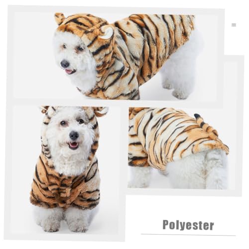 Disfraz perro tigre DOITOOL abrigo invierno talla S miniatura 3
