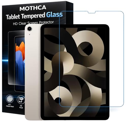 Mothca Premium Tab Tempered Glass For Apple iPad Air 5/4-10.9 inch (5th/4th Generation 2022/2020), iPad Pro 11 inch M2/M1 2022/2021/2020/2018 With Installation kit (Pack of 1)