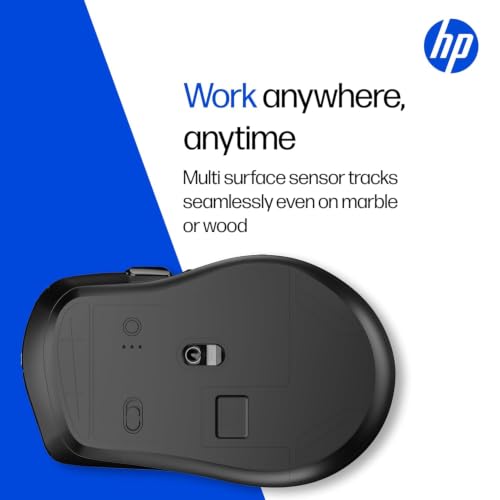 Image of HP M315 Dual Mode Mouse | Bluetooth 5.3 & 2.4GHz Wireless | 3200 DPI | 6 Buttons | Ambidextrous Design | Multi-Surface Optical Sensor | Windows & macOS | 3 Year Warranty | Black (B43SYAA)