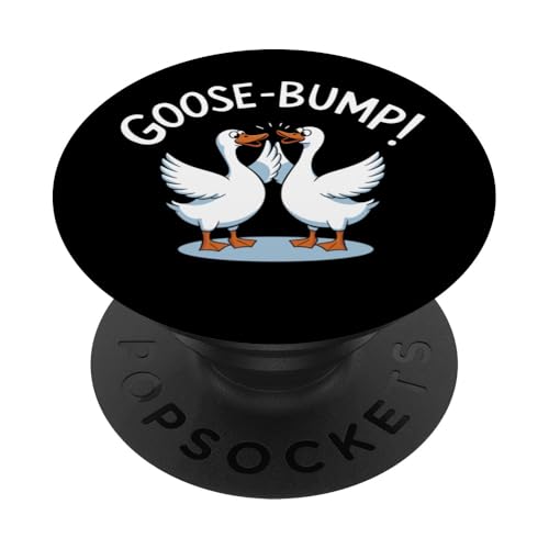 Funny Geese Fist Bump Goose Bumps Goosebumps Pun PopSockets PopGrip Adhesivo