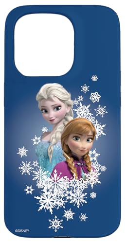 Disney Frozen Anna and Elsa Sisters and Snowflakes Case for iPhone 15 Pro