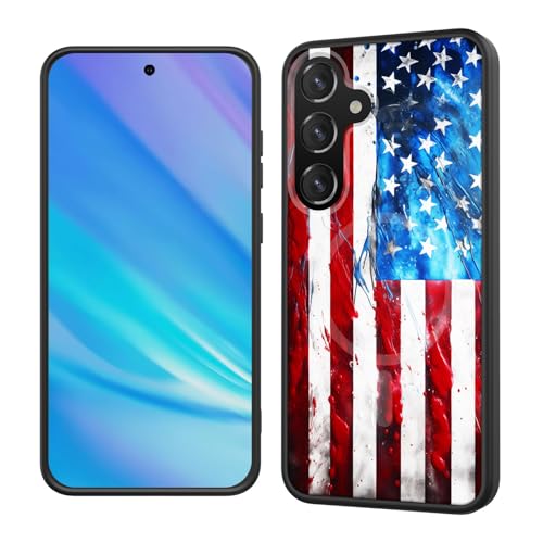 Coque Galaxy S25 Plus Magsafe translucide antichoc et design drapeau américain