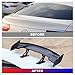 COGEEK Universal Mini Spoiler Wing Carbon Fiber Real Tail Spoiler Wing Auto Exterior Accessories for All Car