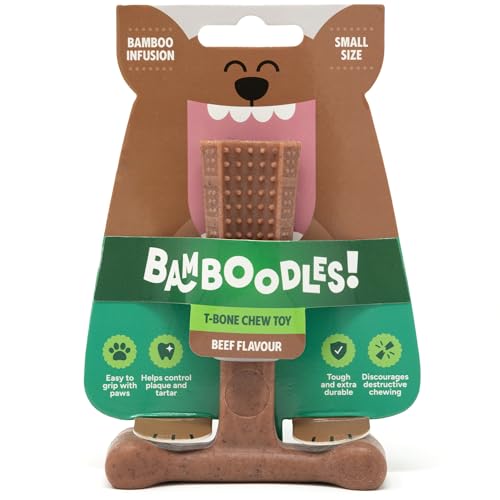 Bamboodles Dog Chew Toy – Small | Beef Flavour | Long Lasting Chew toy for Small Dogs | Durable and Safe Daily Chew