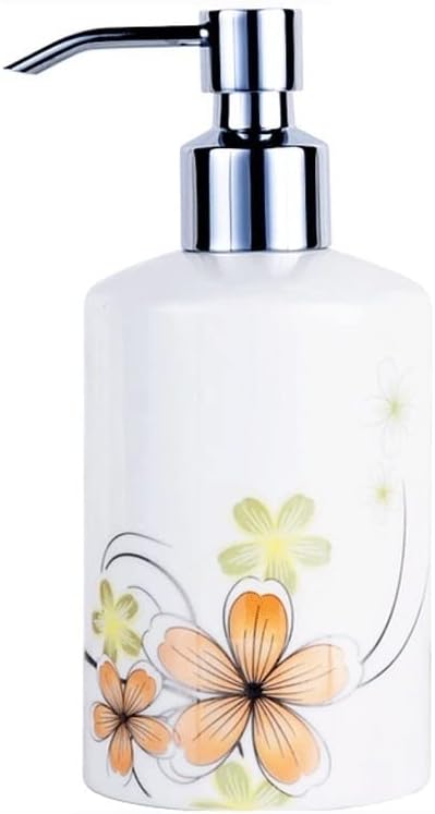 Pump Bottle Dispenser,Lotion Pump Bottles,Hand Soap Dispenser, Bathroom Soap Dispenser, Kitchen Soap Dispenser, Ceramic Soap Dispenser (12.67oz) Liquid Soap Dispenser