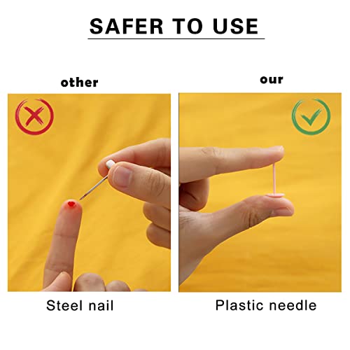 Kitchnexus Bettdecken Clips, 20 Stück Bettbezug Befestigungs Clips, niedliche runde Pilz Bettlaken Klammer, Anti-Lauf Kick Schnalle, Bettwäsche Zubehör mit Box (Weiß) - Image 6